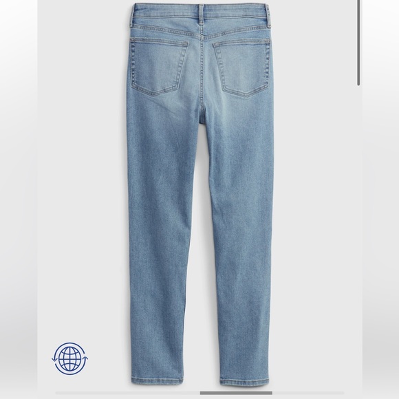 🆕 RESERVED XMS Gap Kids Teen Girls Sky High Rise Skinny Ankle Jeans Wash well - Picture 2 of 12